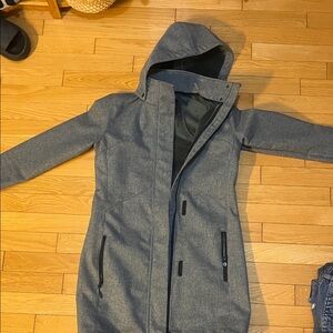 Women Gray Hooded Jacket